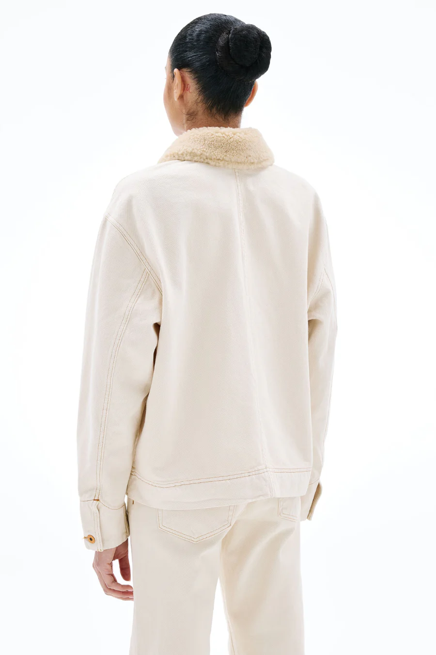 Casey Square Worker Jacket Winter Ecru - Image 2