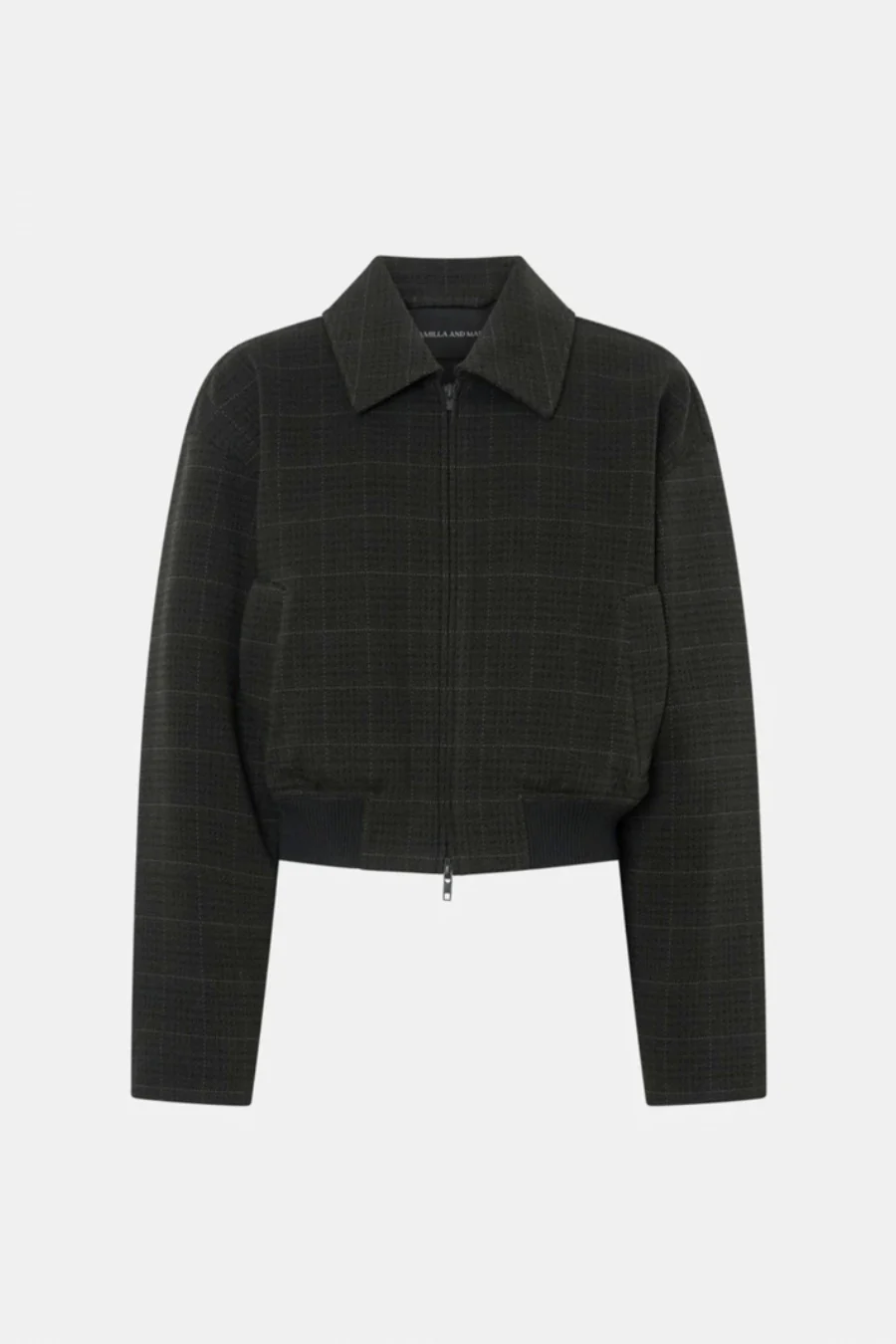 Casio Cropped Bomber Charcoal - Image 3