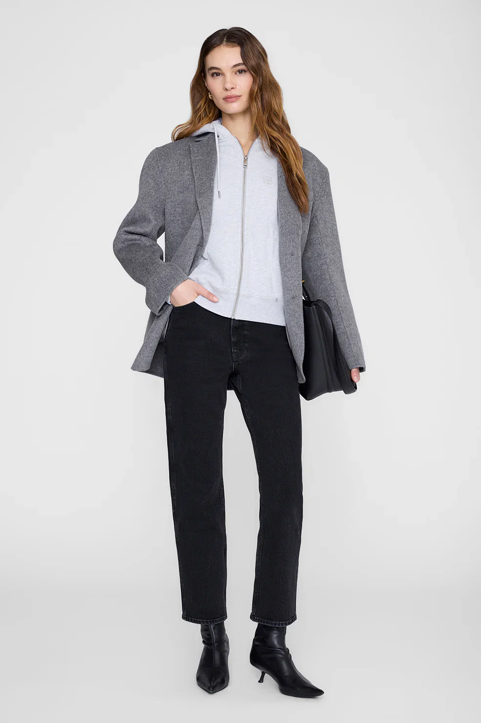 Casper Zip Up Bing Grey Melange - Image 3
