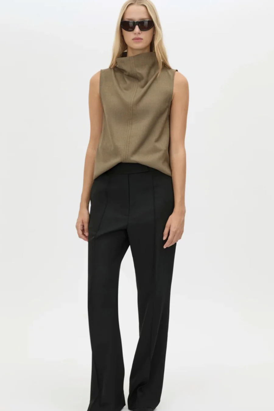 Cassie Slim Pant Black