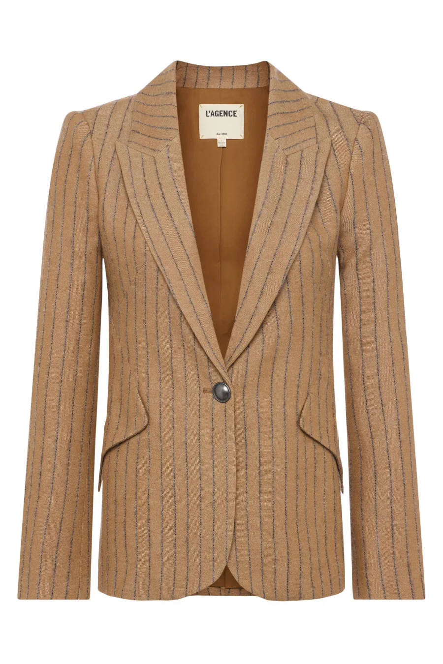 Chamberlain Blazer Tan Charcoal Stripe - Image 4
