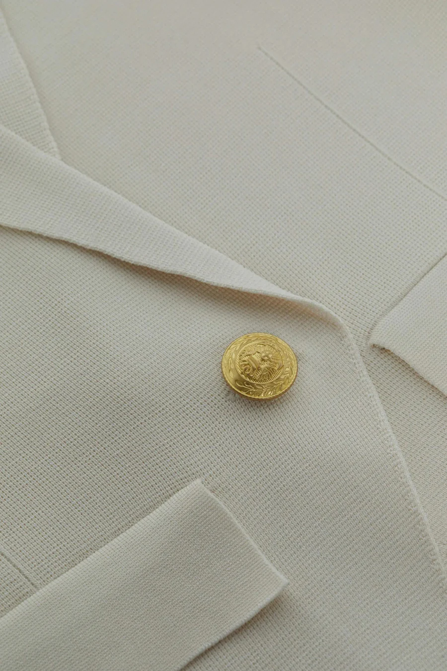 Chamberlain Knit Blazer Ivory/ Gold - Image 4