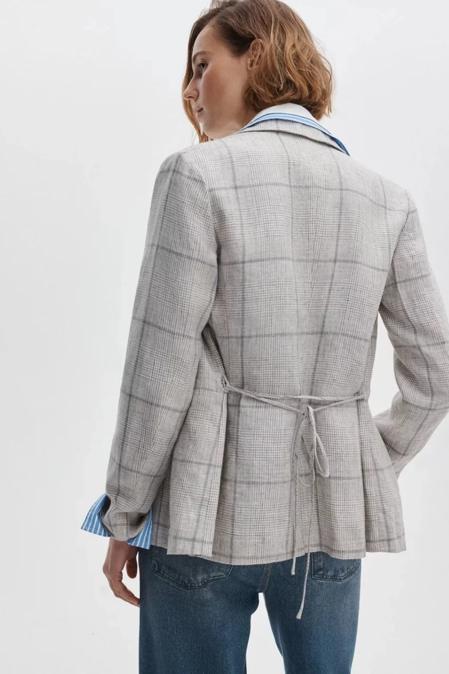 Chappell Plaid Blazer White Multi - Image 2