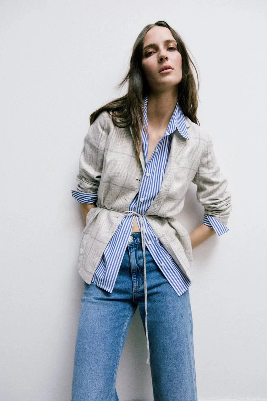 Chappell Plaid Blazer White Multi - Image 5