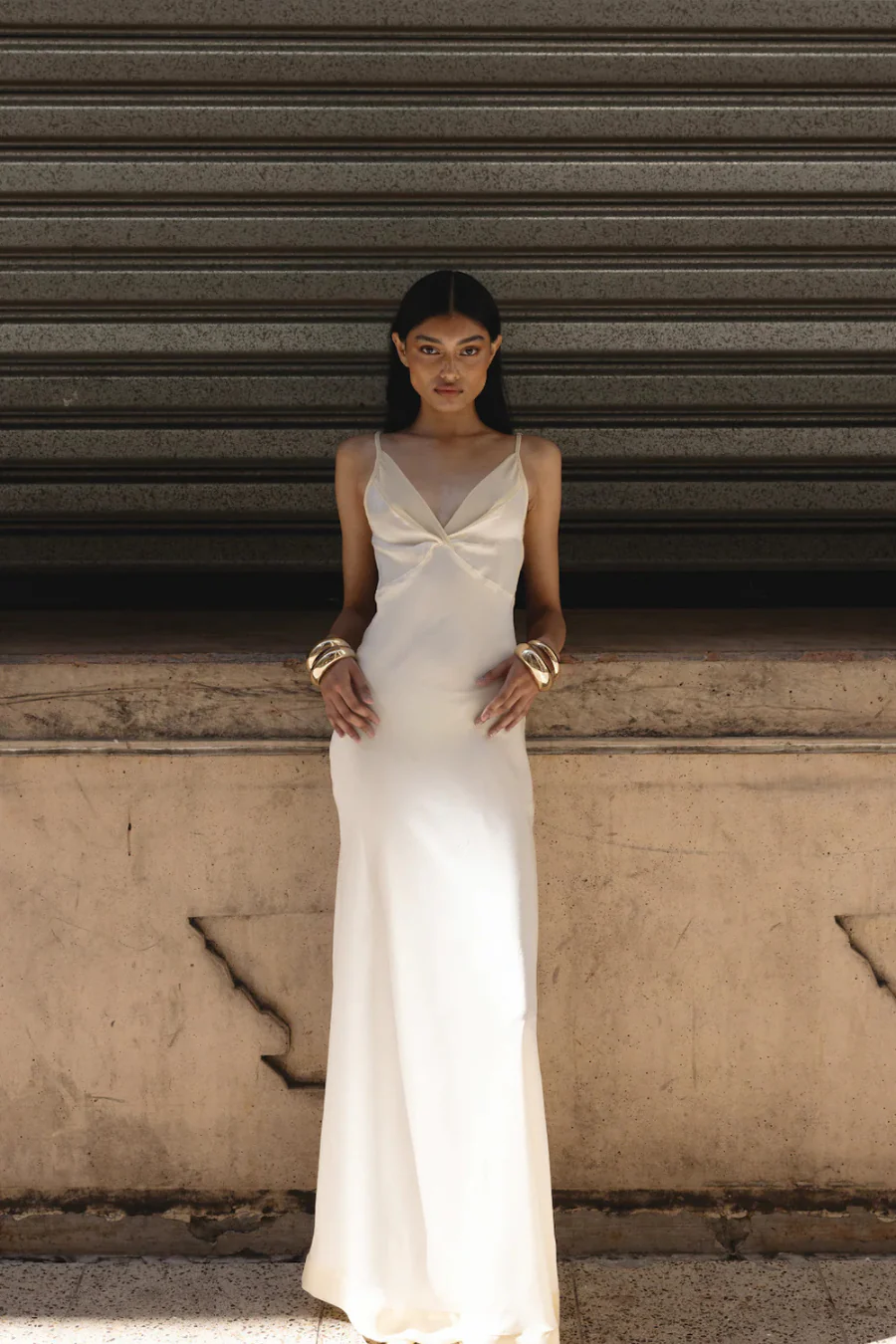 Cheval Blanc Silk Dress Champagne - Image 3