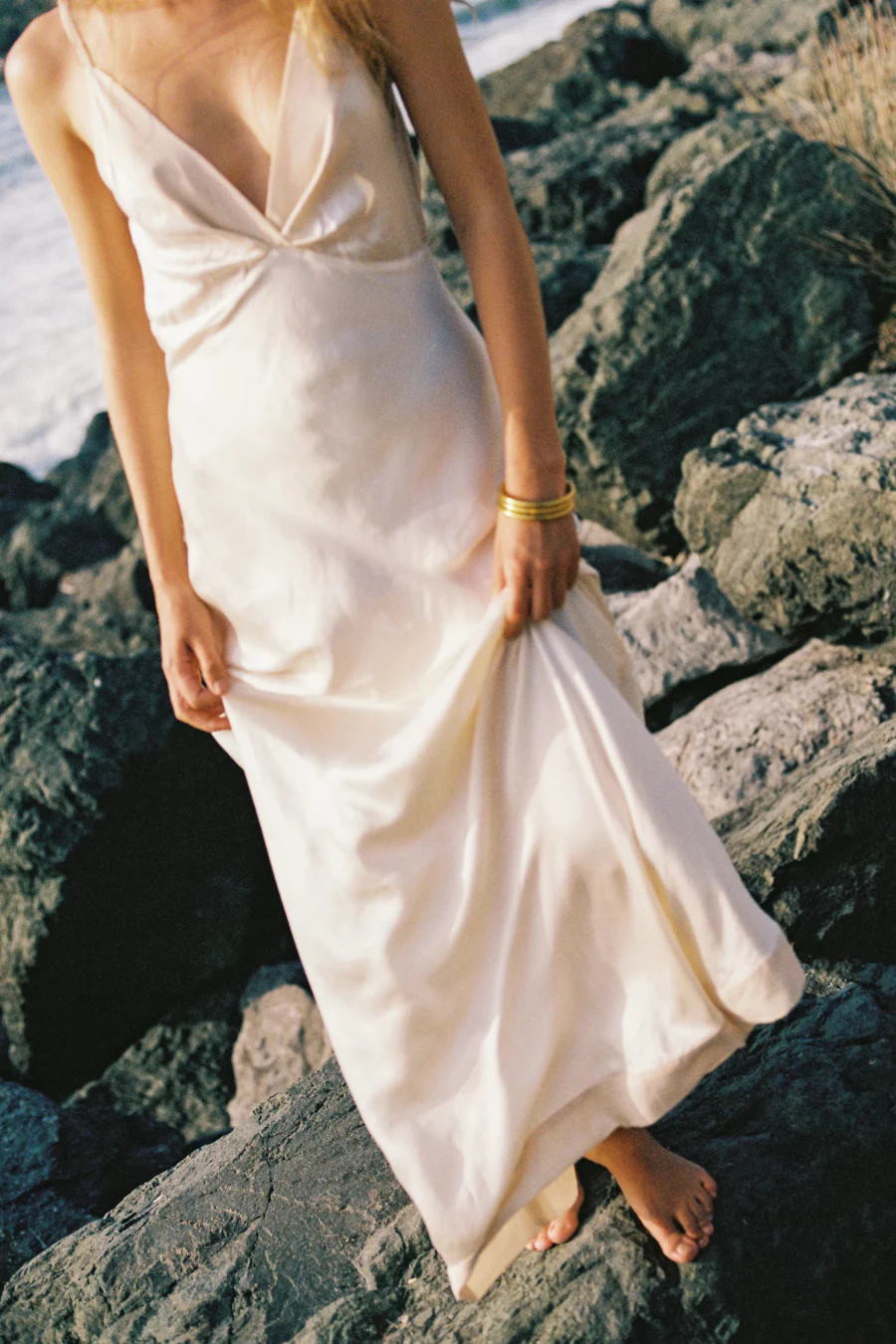 Cheval Blanc Silk Dress Champagne - Image 5