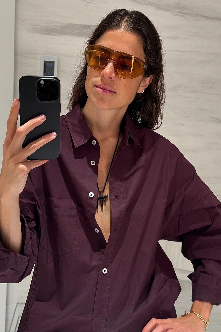 Chiara Classic Shirt Cherry - Image 4