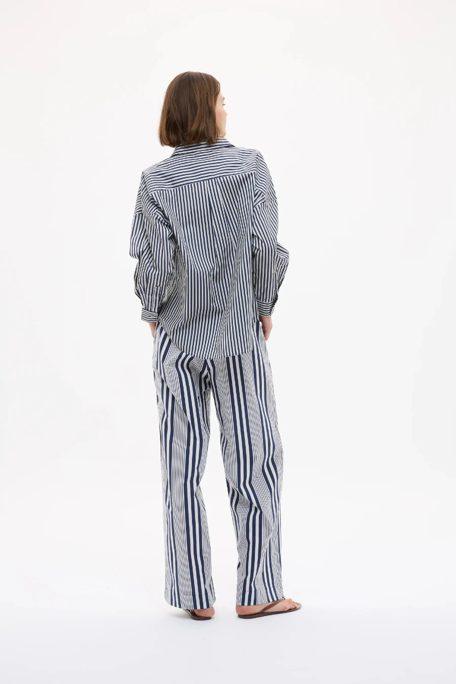 Chiara Long Sleeve Shirt Navy/Sponge/Natural - Image 3