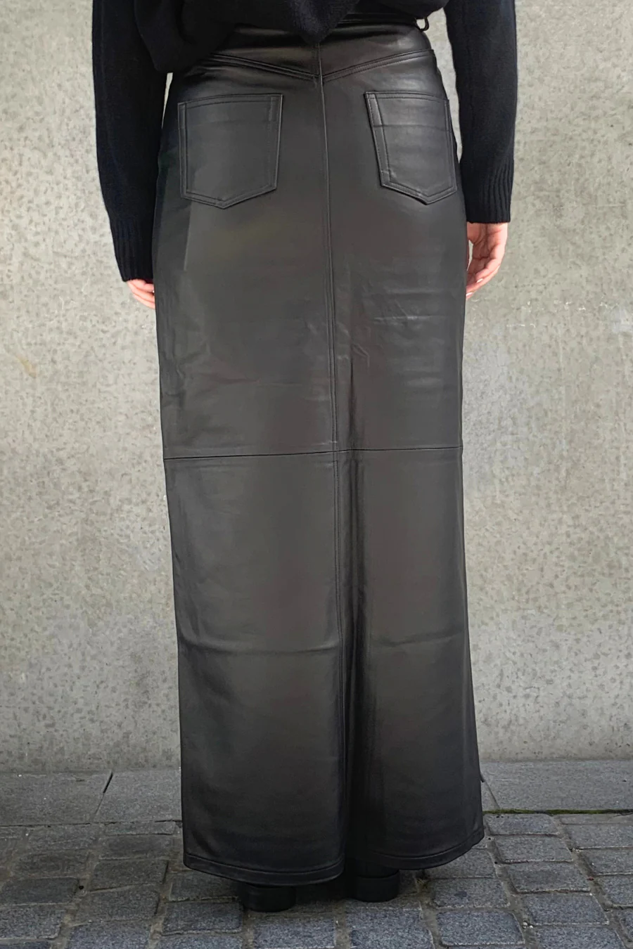 Chicago Leather  Skirt Black - Image 2