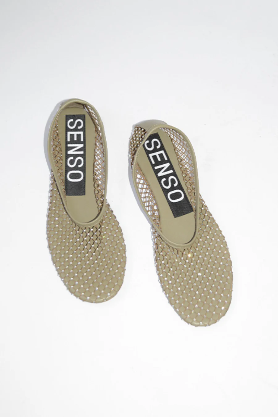Clarissa Olive Netting/ Clear Crystal - Image 4