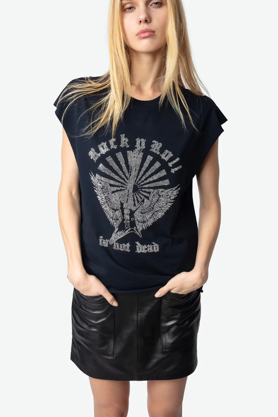 Cloe Guitar Tank Top Encre - Image 3