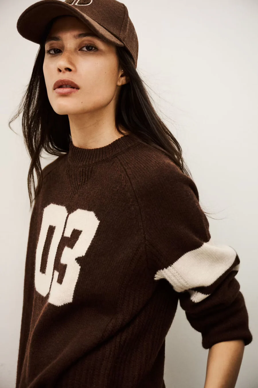 Cobe Cashmere Jumper Chocolate - Image 2
