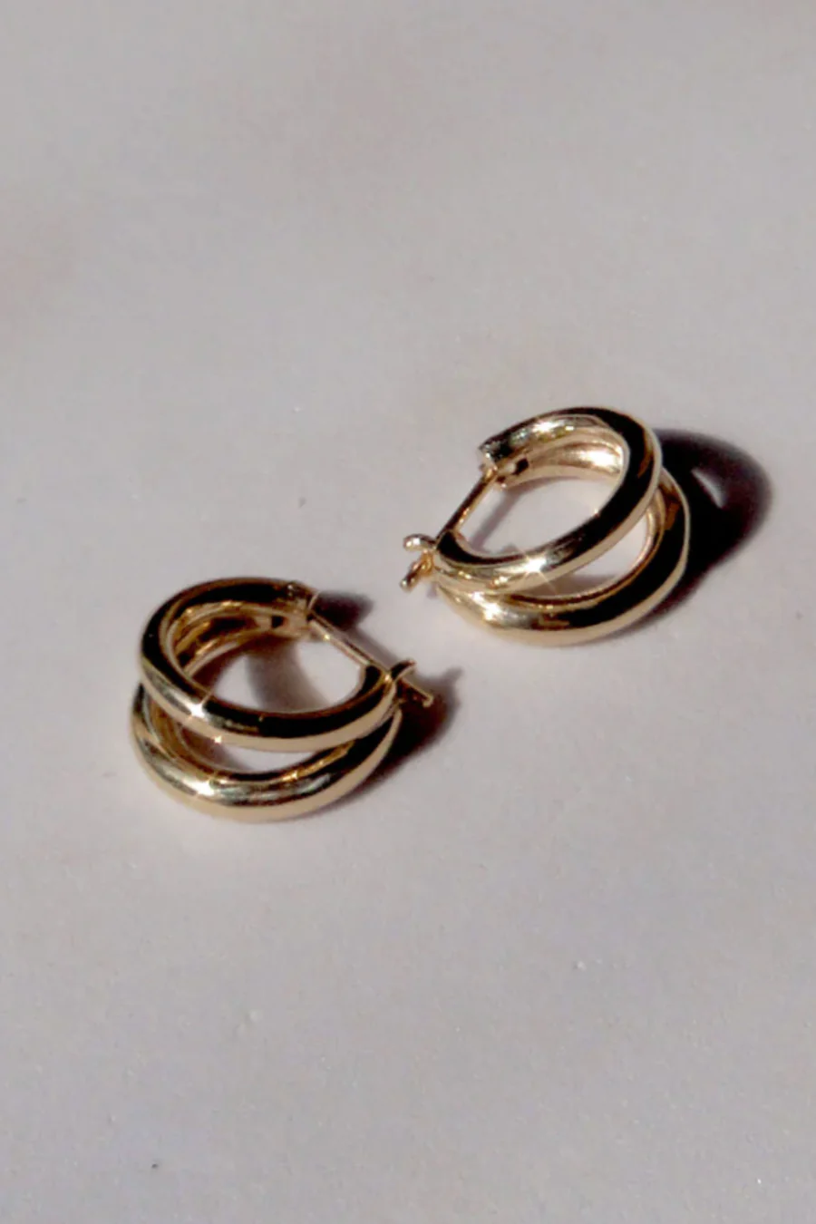 Coco Hoops Medium Gold Plated - Image 3