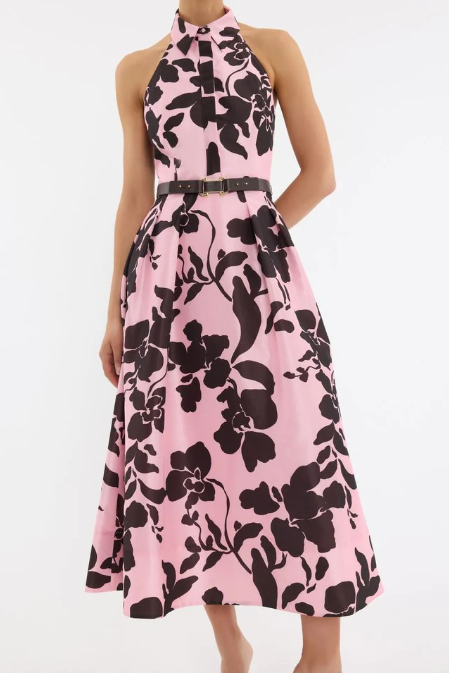 Connie Halter Midi Dress Print - Image 2