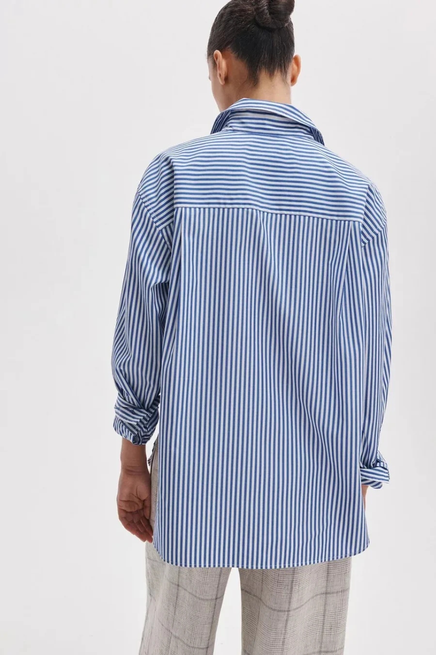 Connie Shirt Navy Stripe - Image 3