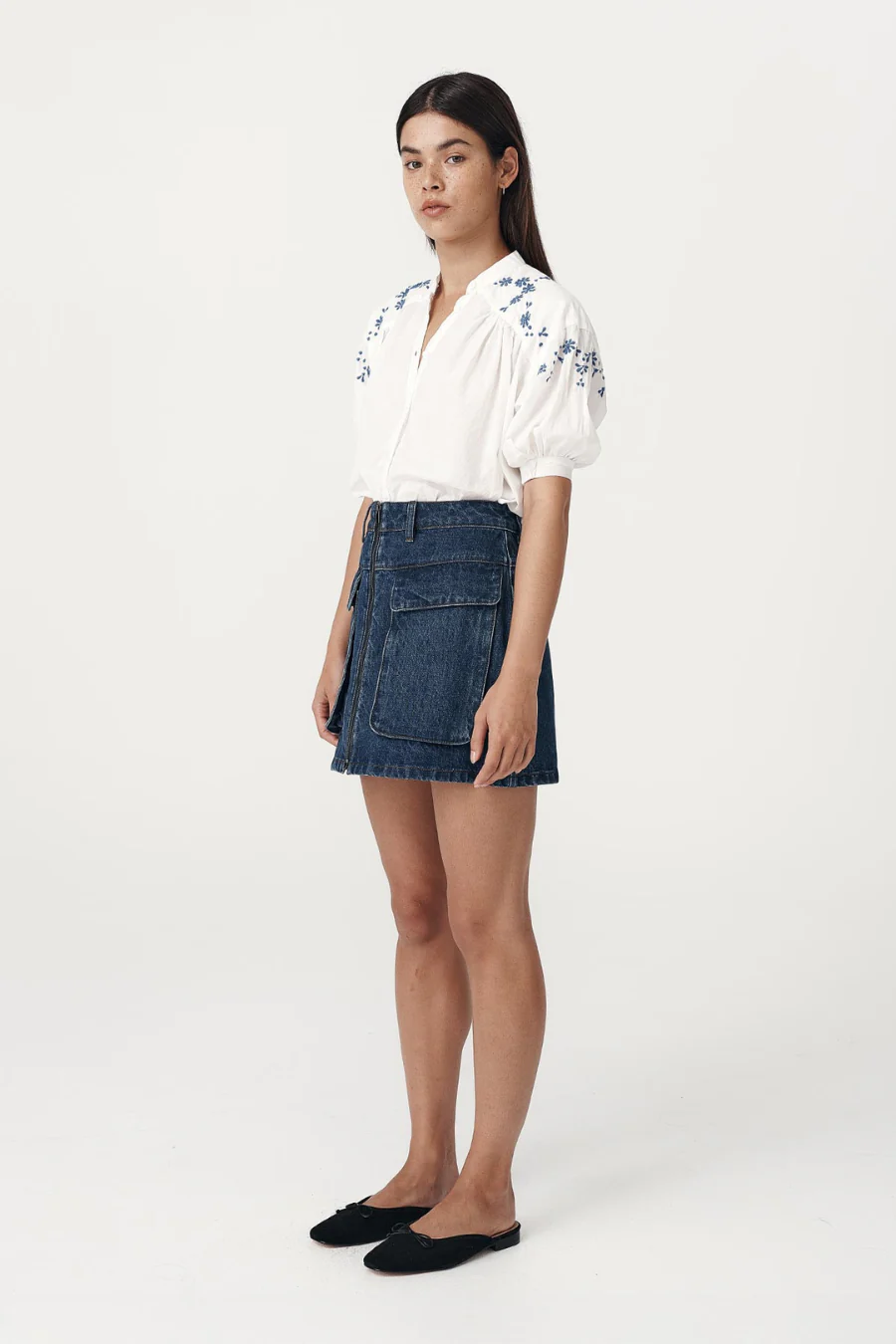 Cora Spring Blouse Cobalt Etoile - Image 4