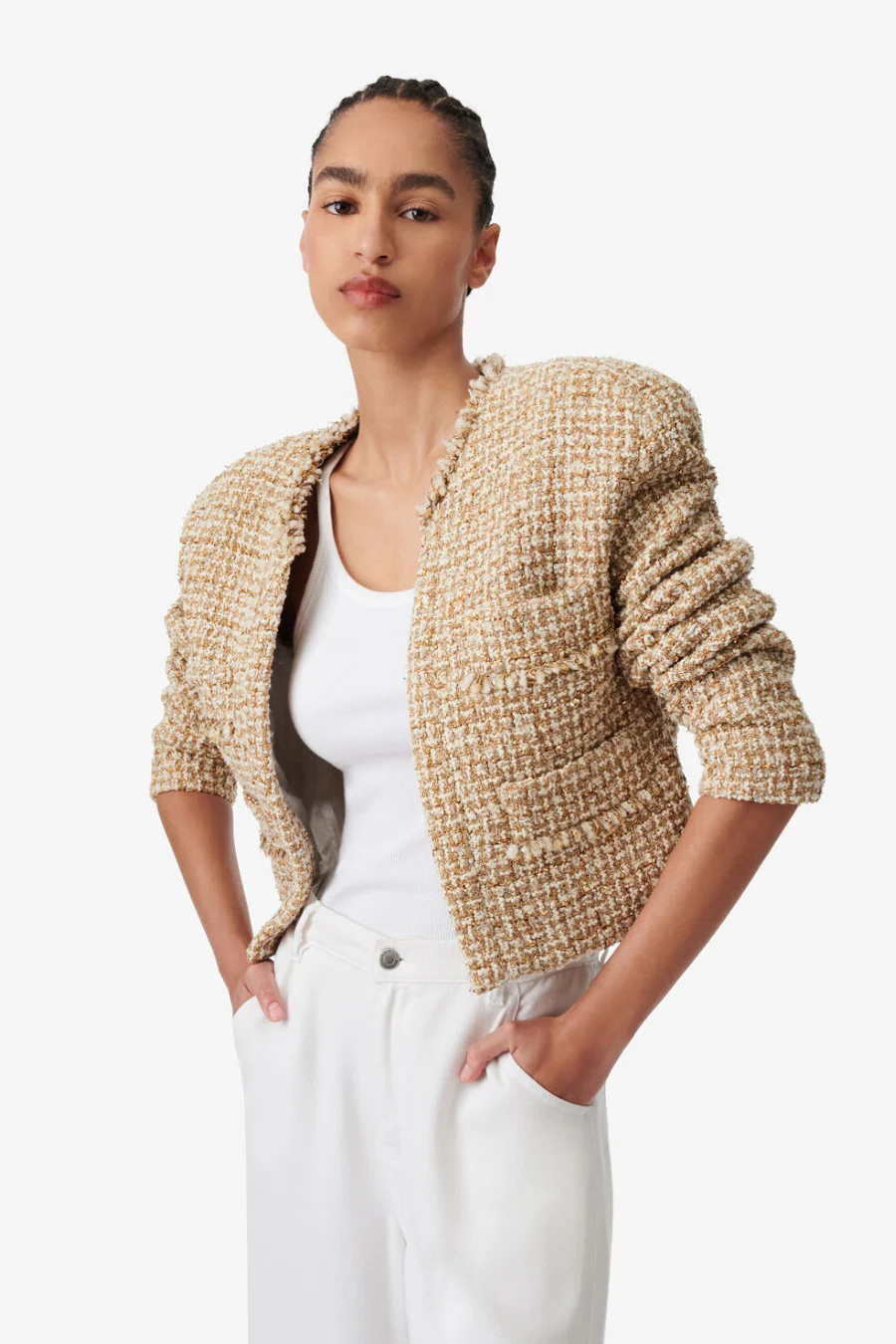 Corali Jacket Ecru/ Gold - Image 3