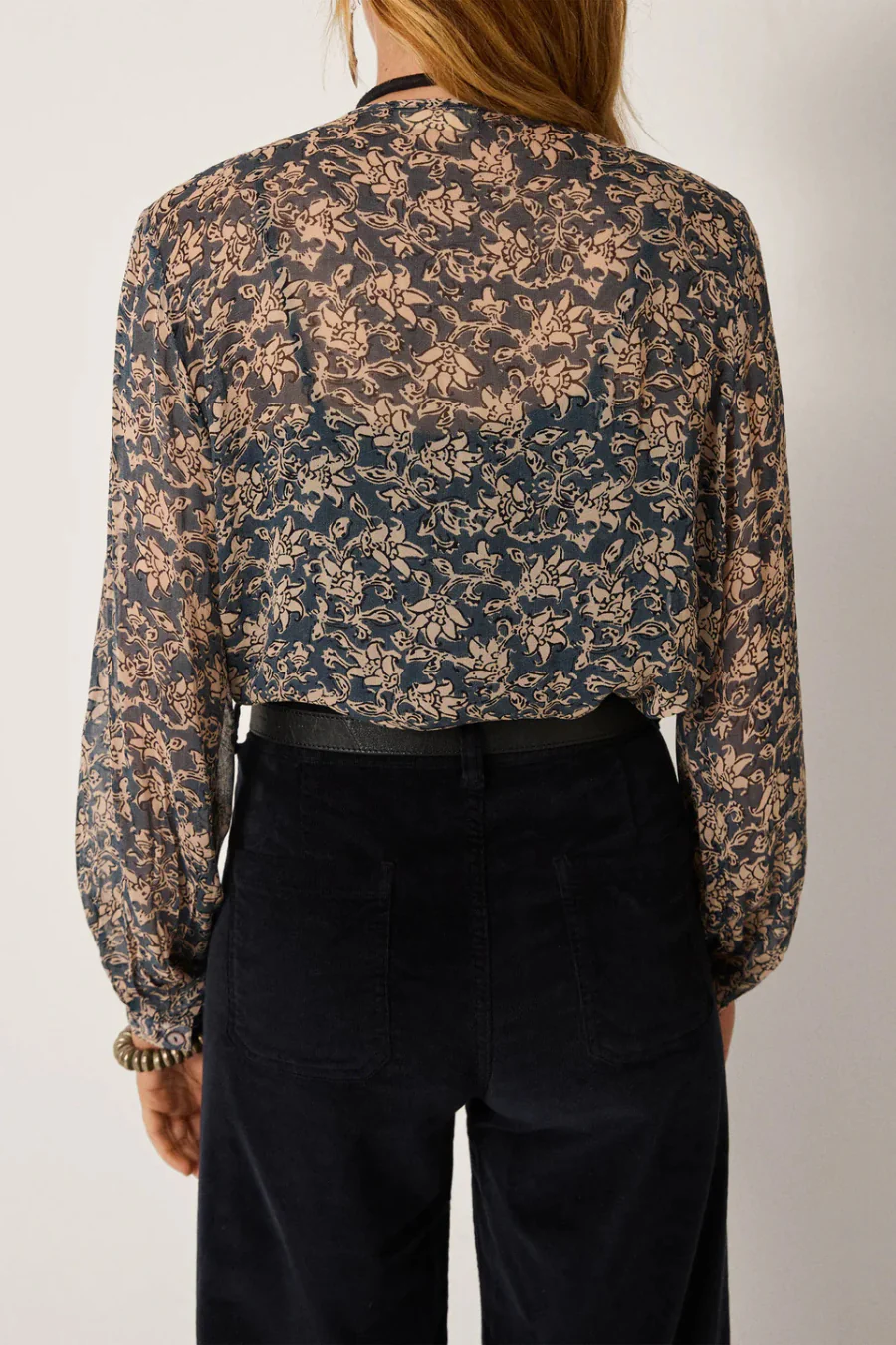 Corina Blouse Blue Lion - Image 3