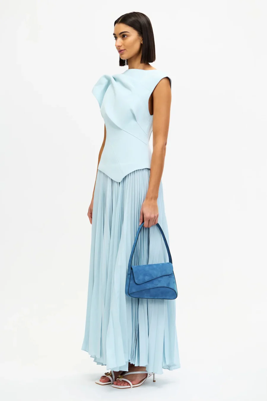 Cornmore Midi Dress Powder Blue - Image 3