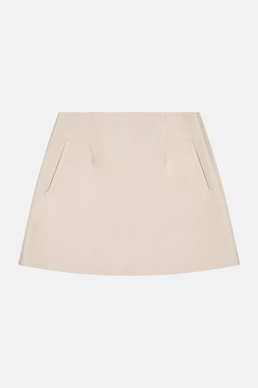Cotton Mini Skirt Oyster - Image 5