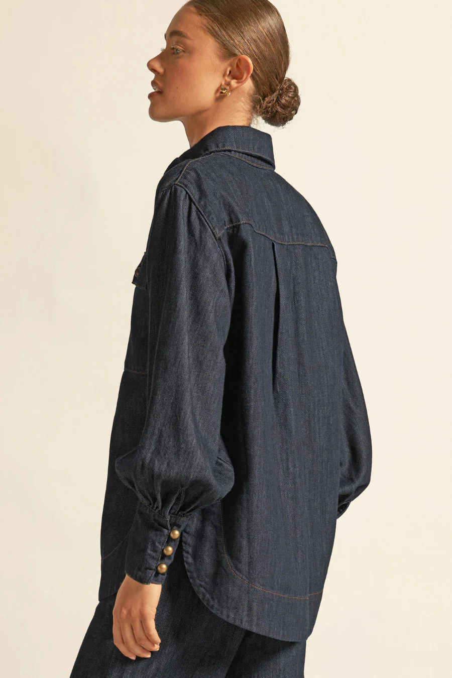 Crest Top Dark Denim - Image 2