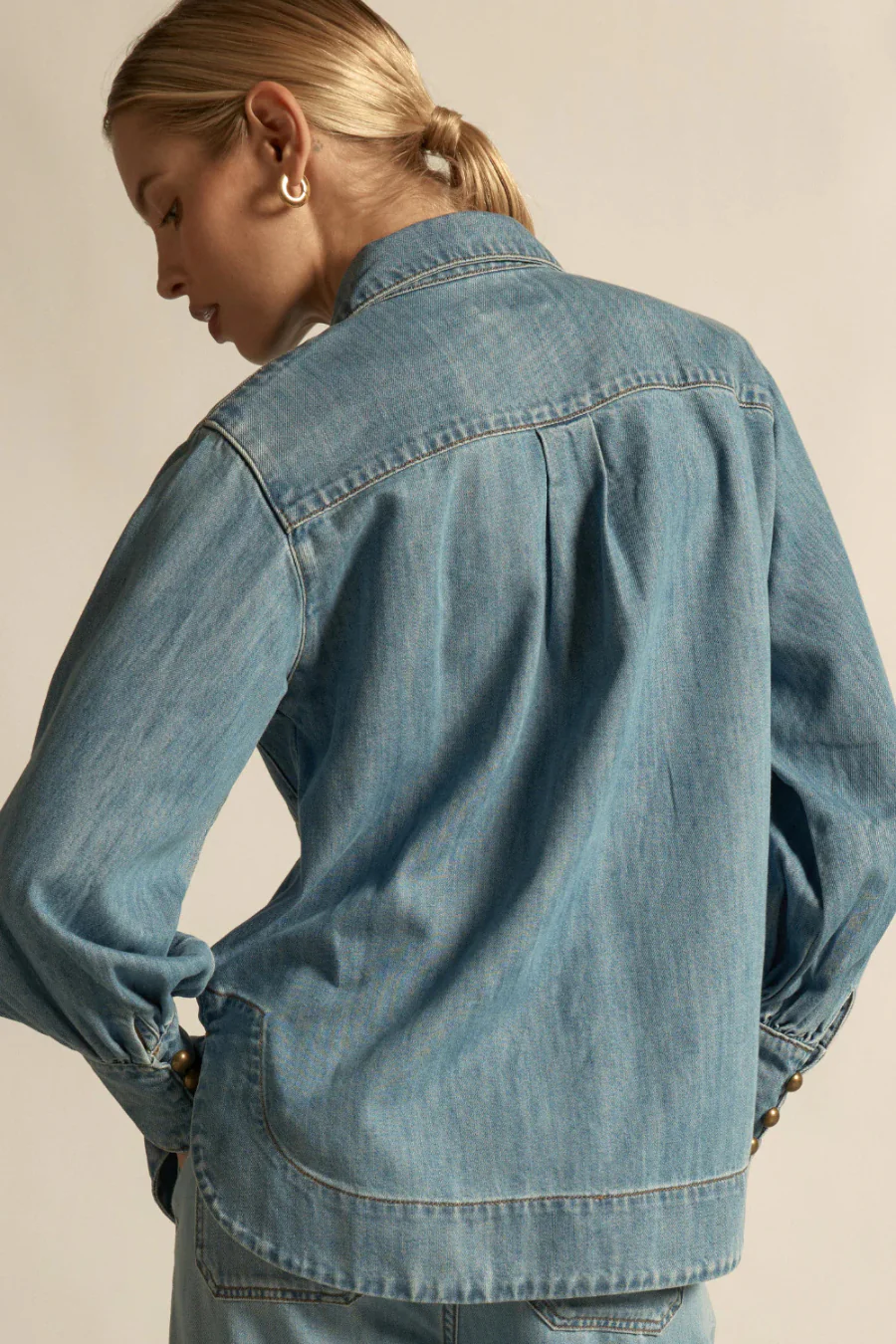 Crest Top Light Washed Denim - Image 2