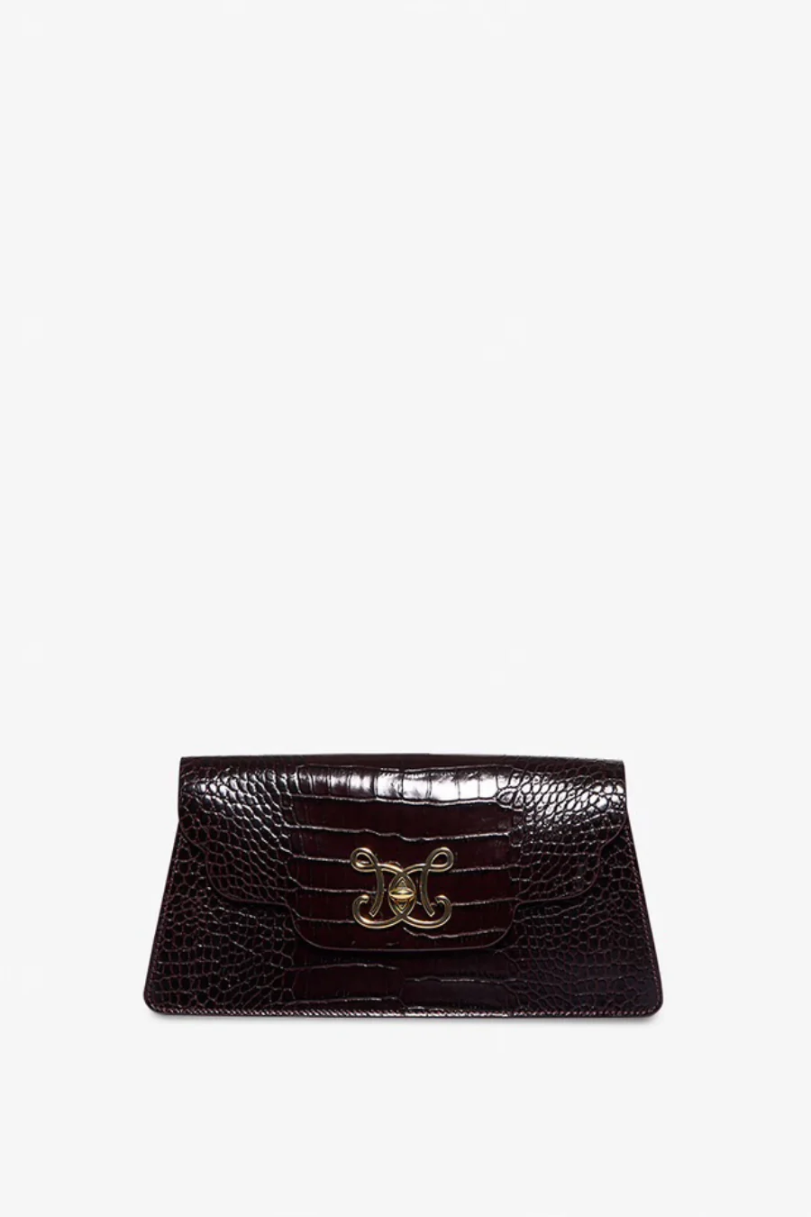 Croc Chain Bag Bordeaux
