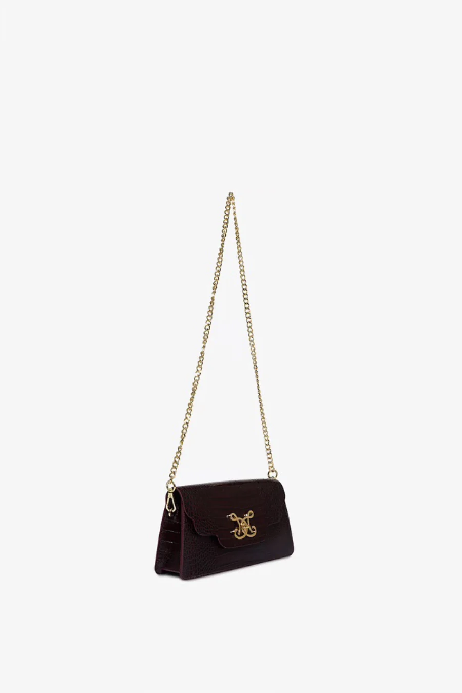 Croc Chain Bag Bordeaux - Image 3