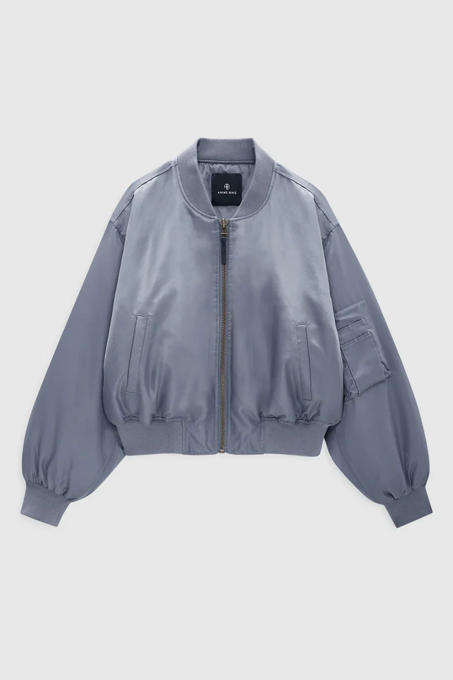 Cropped Leon Bomber Dark Grey - Image 4