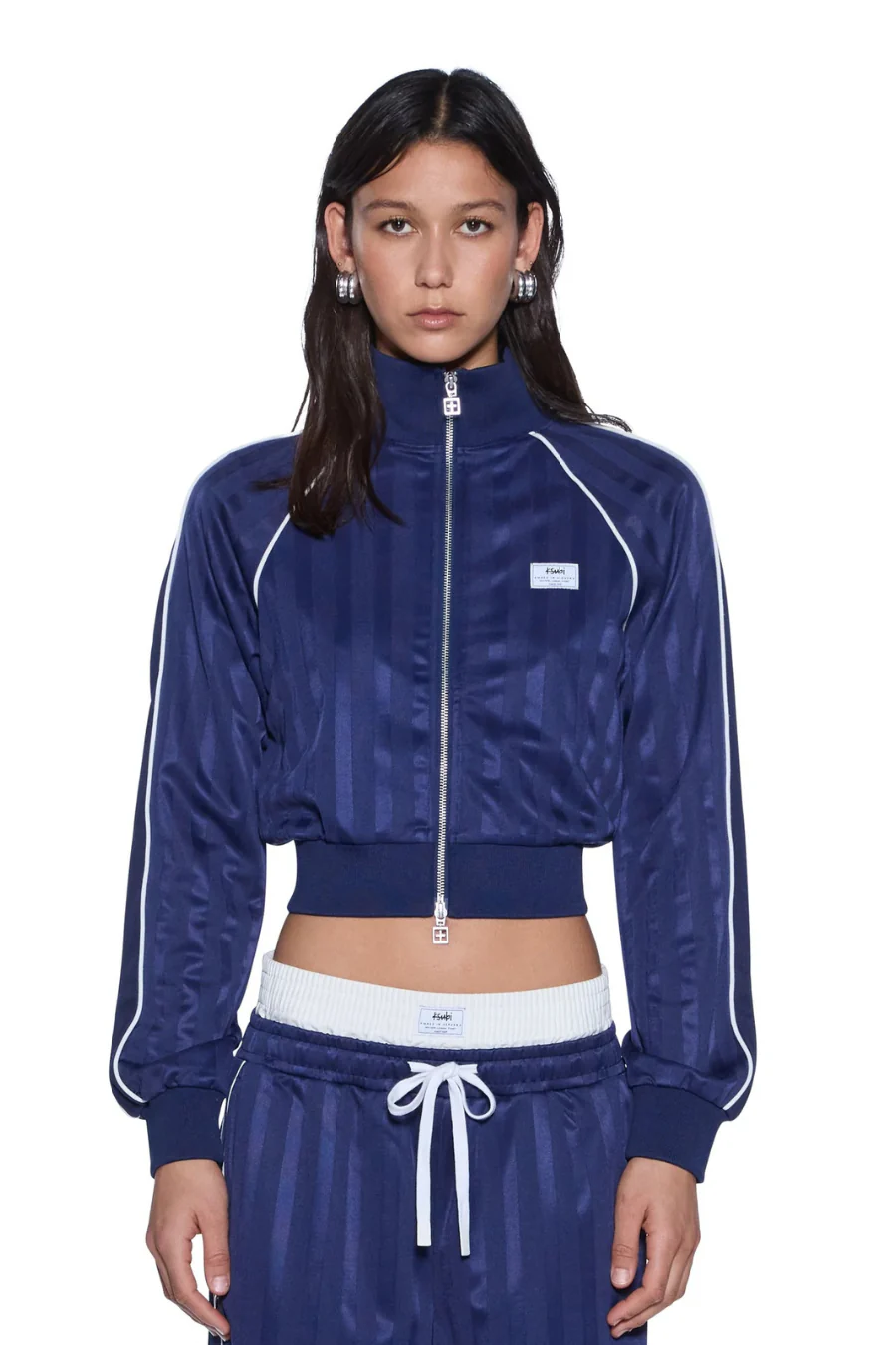 Cropped Traktop Navy - Image 3