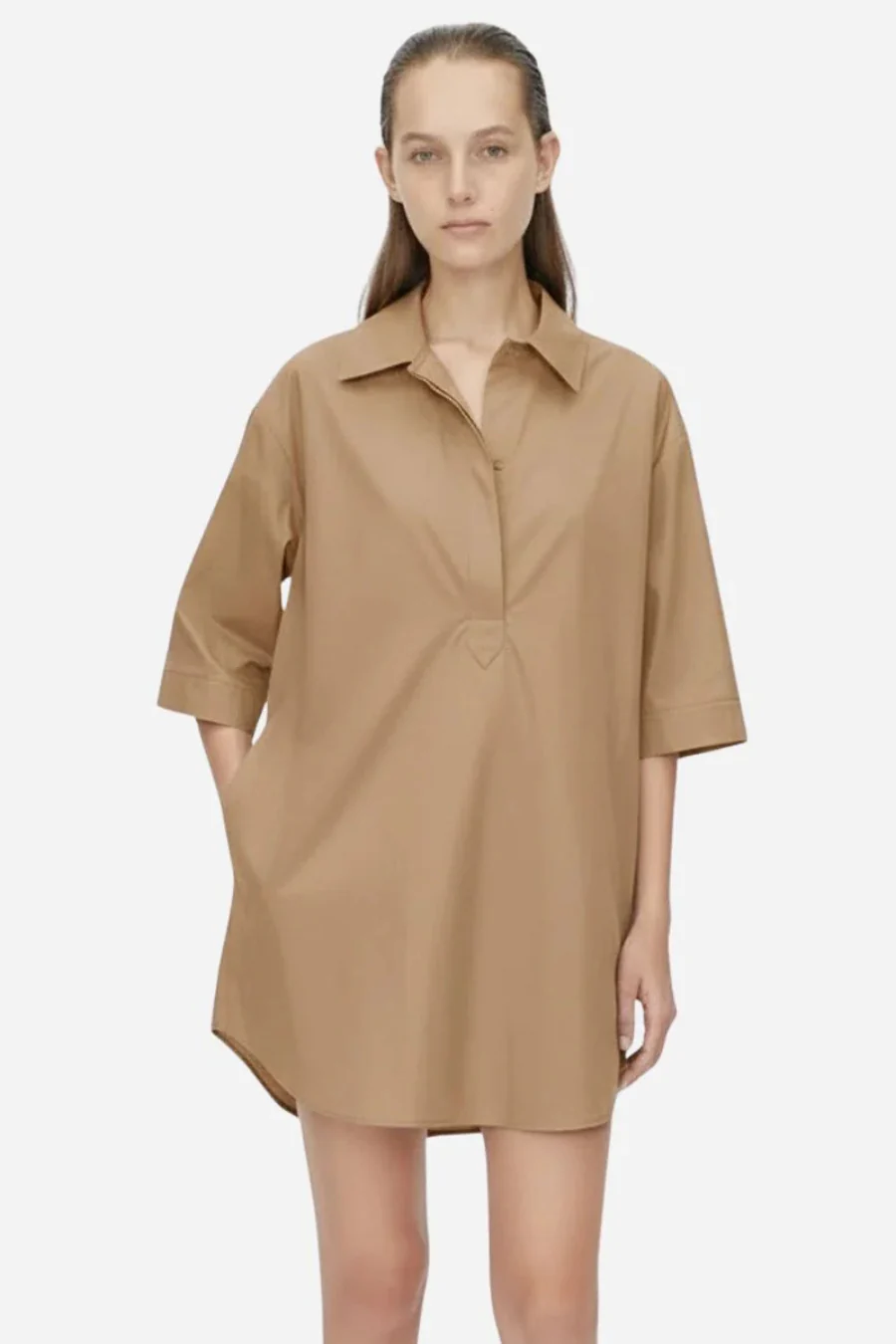 Cumulus Shirt Dress Taupe