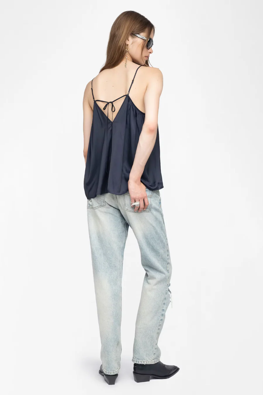 Cym Satin Camisole Encre - Image 2
