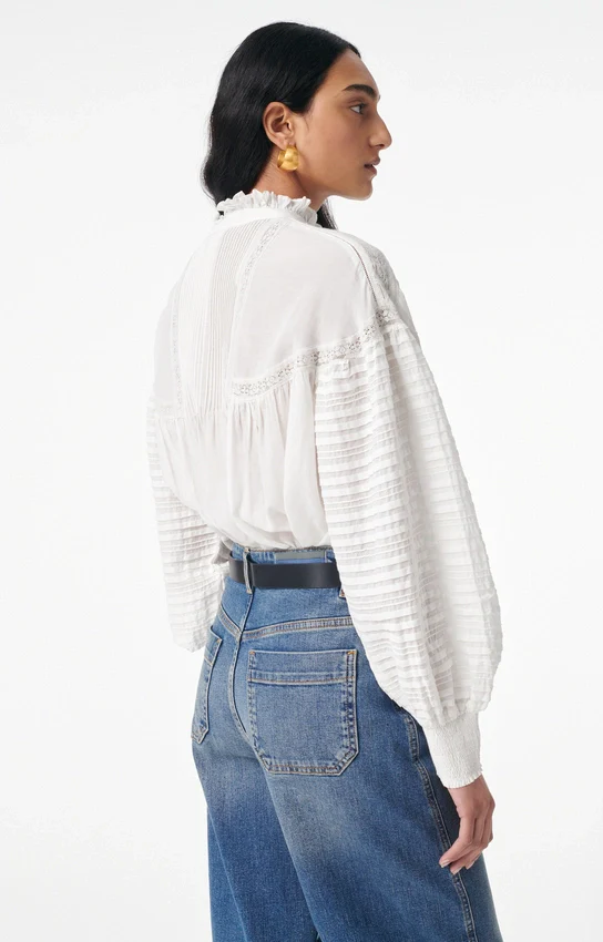 Dahlia Blouse Blanc - Image 2
