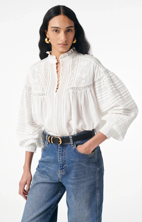 Dahlia Blouse Blanc - Image 3