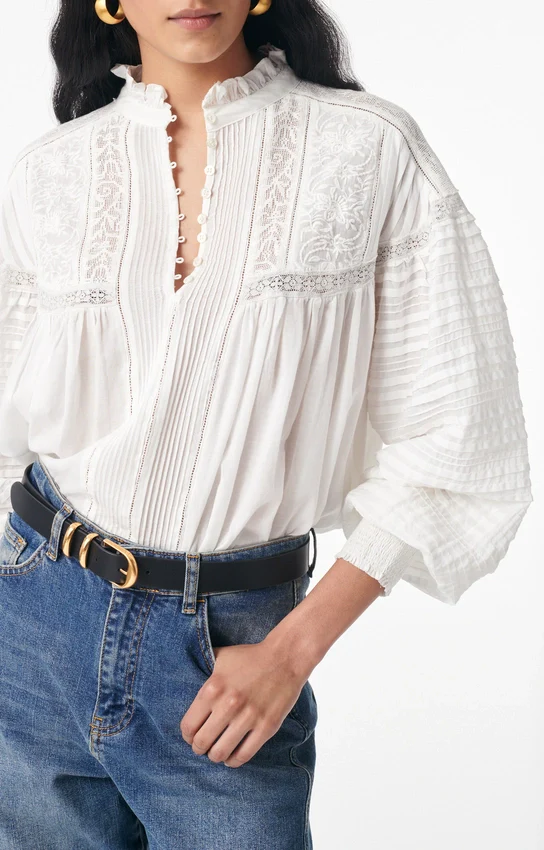 Dahlia Blouse Blanc - Image 4