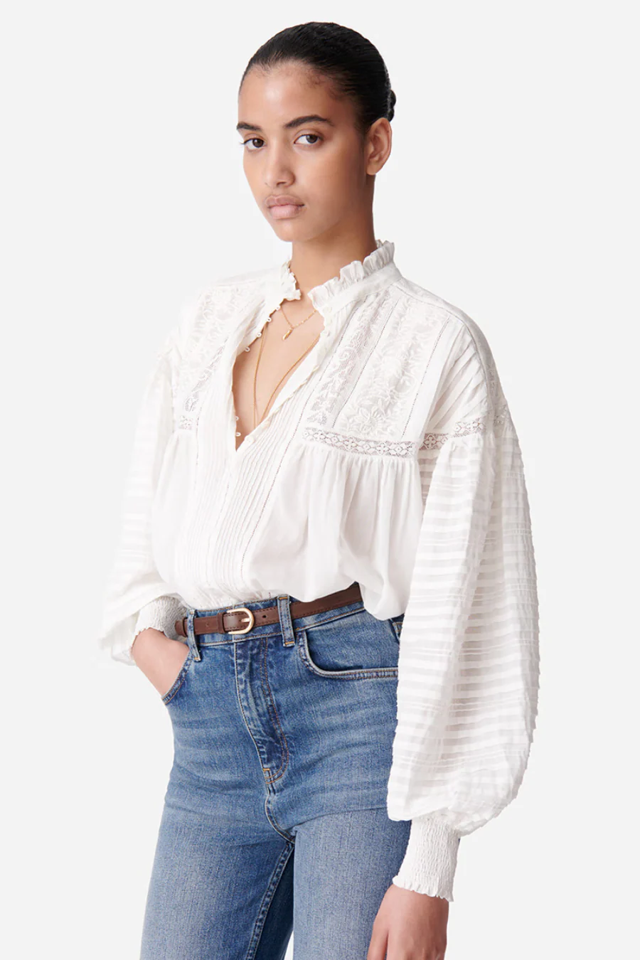 Dahlia Blouse Blanc - Image 5