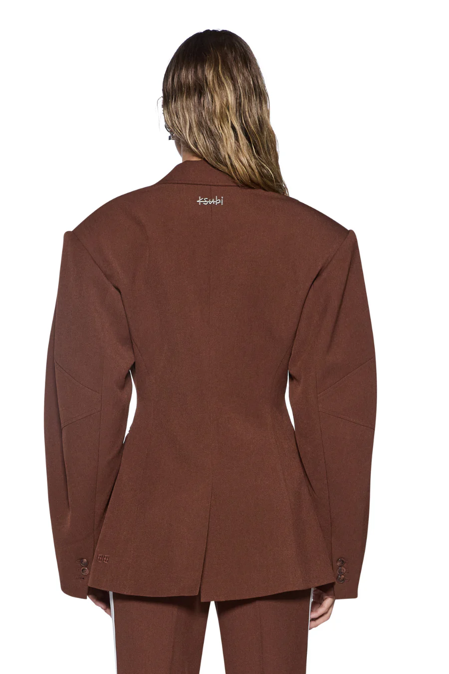 Dare Cinched Blazer Chocolate - Image 2