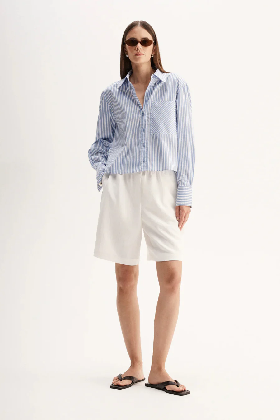 Dash Stripe Shirt Blue Stripe