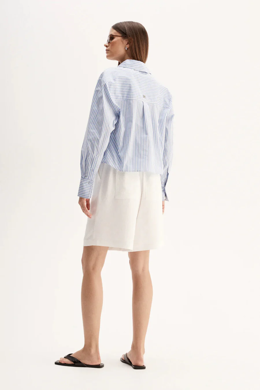 Dash Stripe Shirt Blue Stripe - Image 2