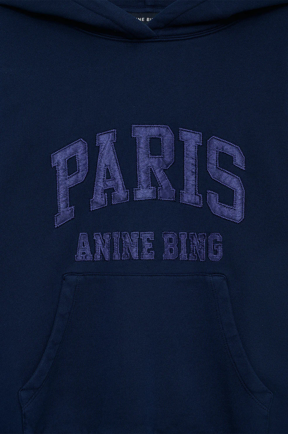 Debbie Shrunken Hoodie Paris Washed Navy - Image 4