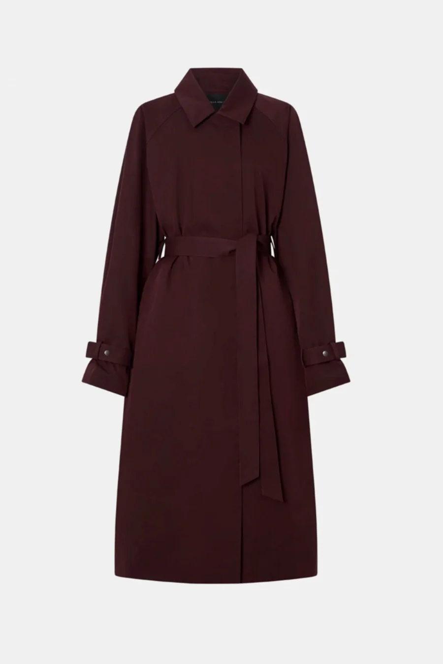 Dia Trench Coat Burgundy - Image 4