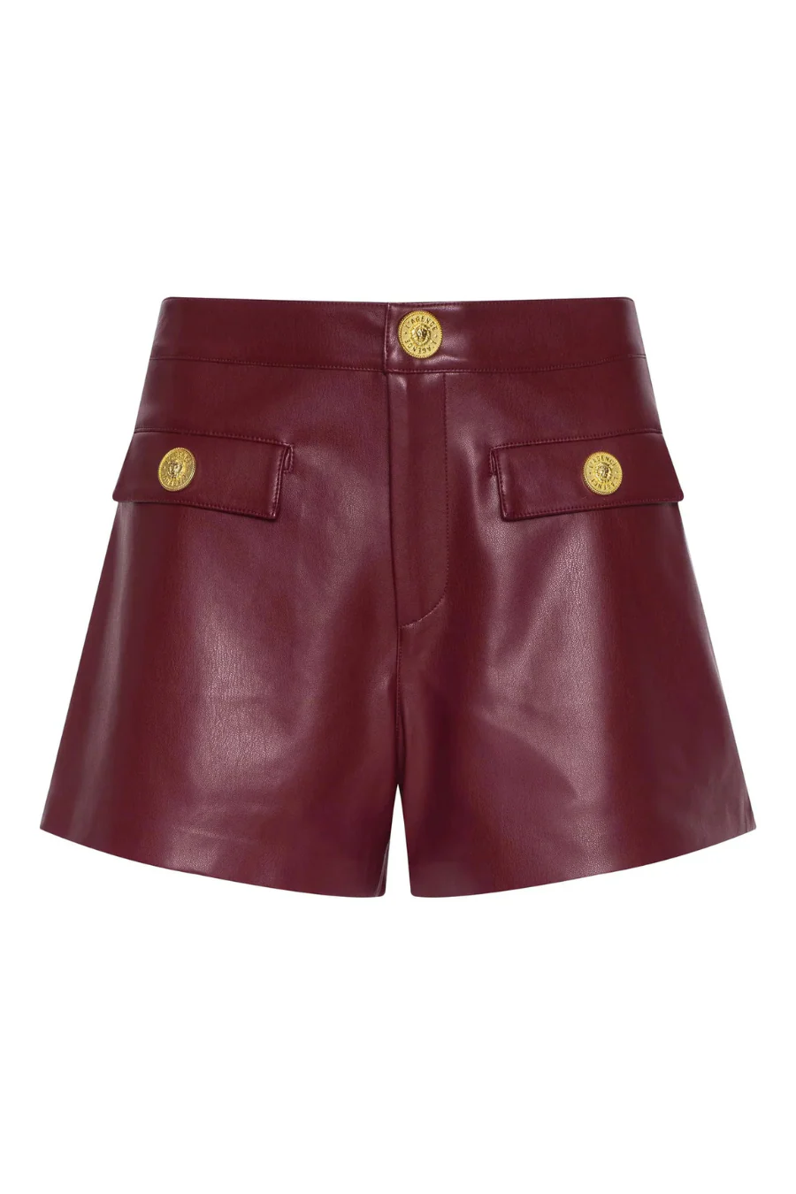 Dionne Vegan Leather Short Black Cherry - Image 5