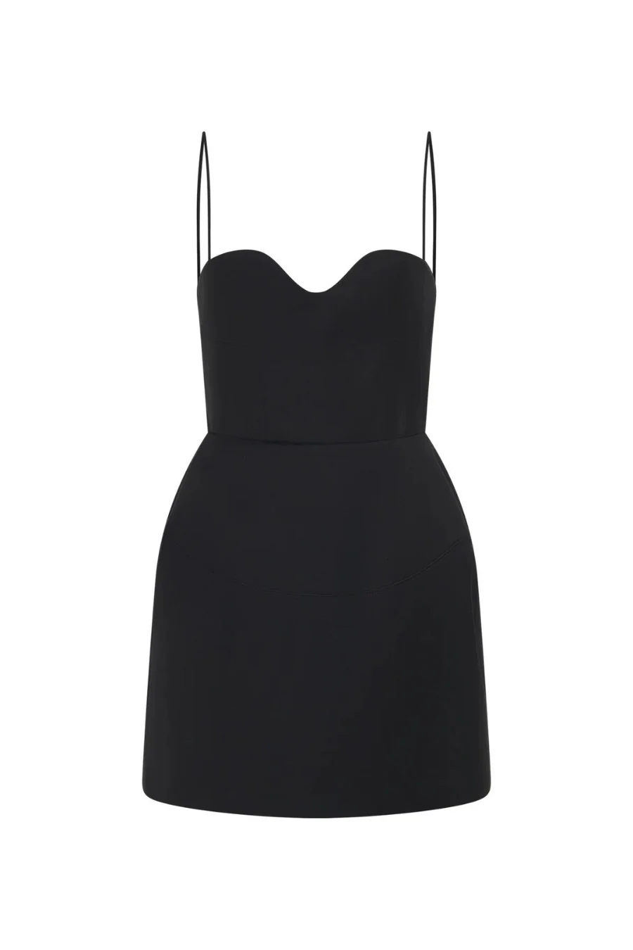 Doherty Peplum Mini Dress Black - Image 3
