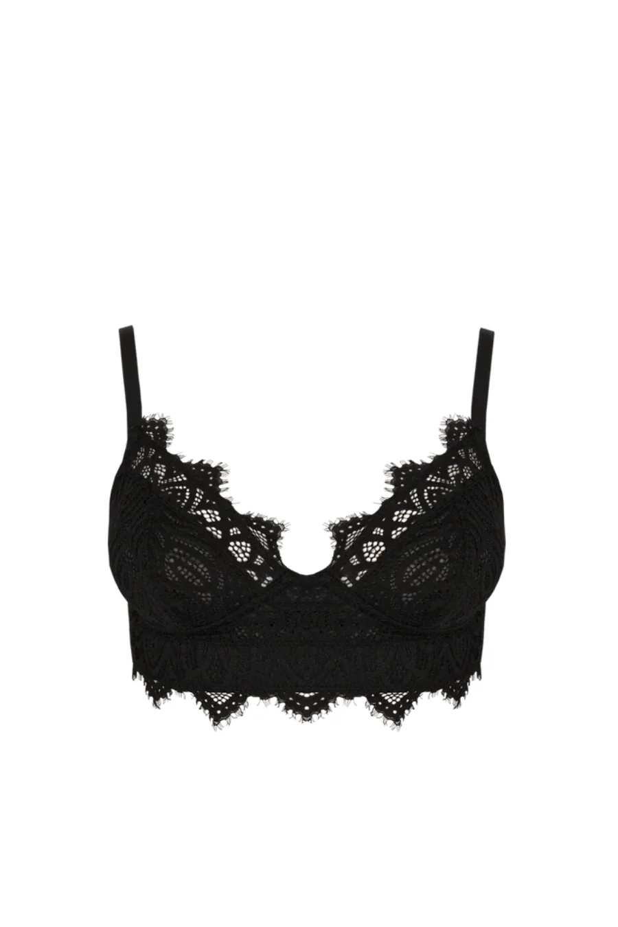 Dolly Full Support Lace Bra Black