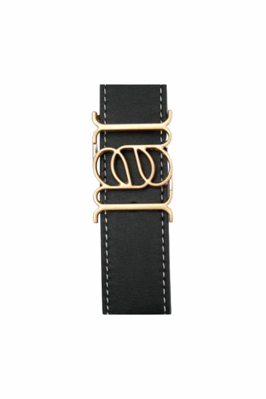 Double-Sided Smooth Leather Belt Black/Tan/Gold - Image 3