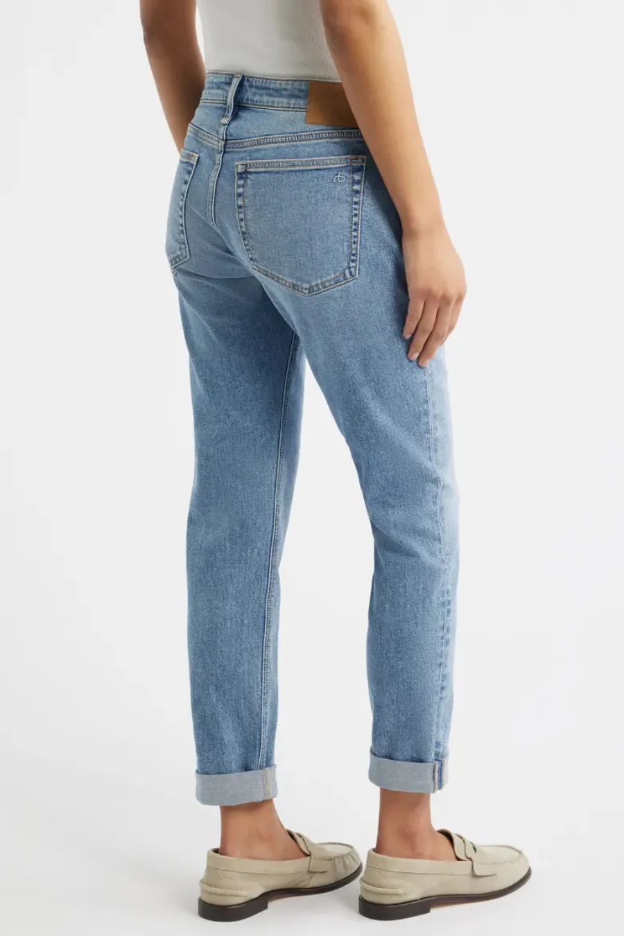Dre Slim Boyfriend Jeans Redwood - Image 3