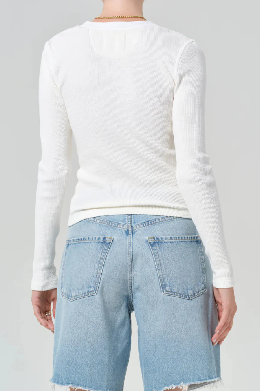 Drea Waffle Henley Pashmina - Image 2