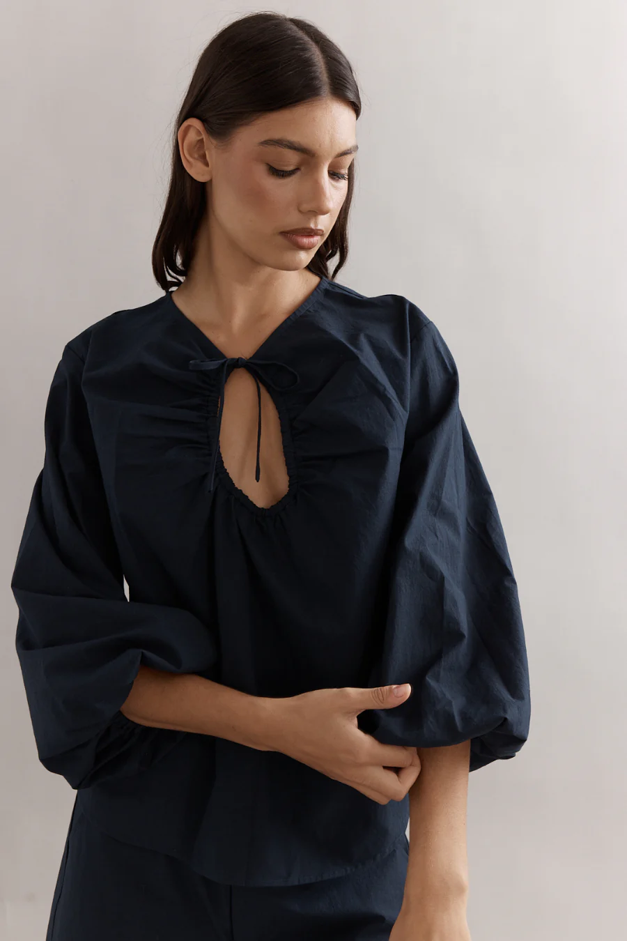 Drew Blouse Navy - Image 3