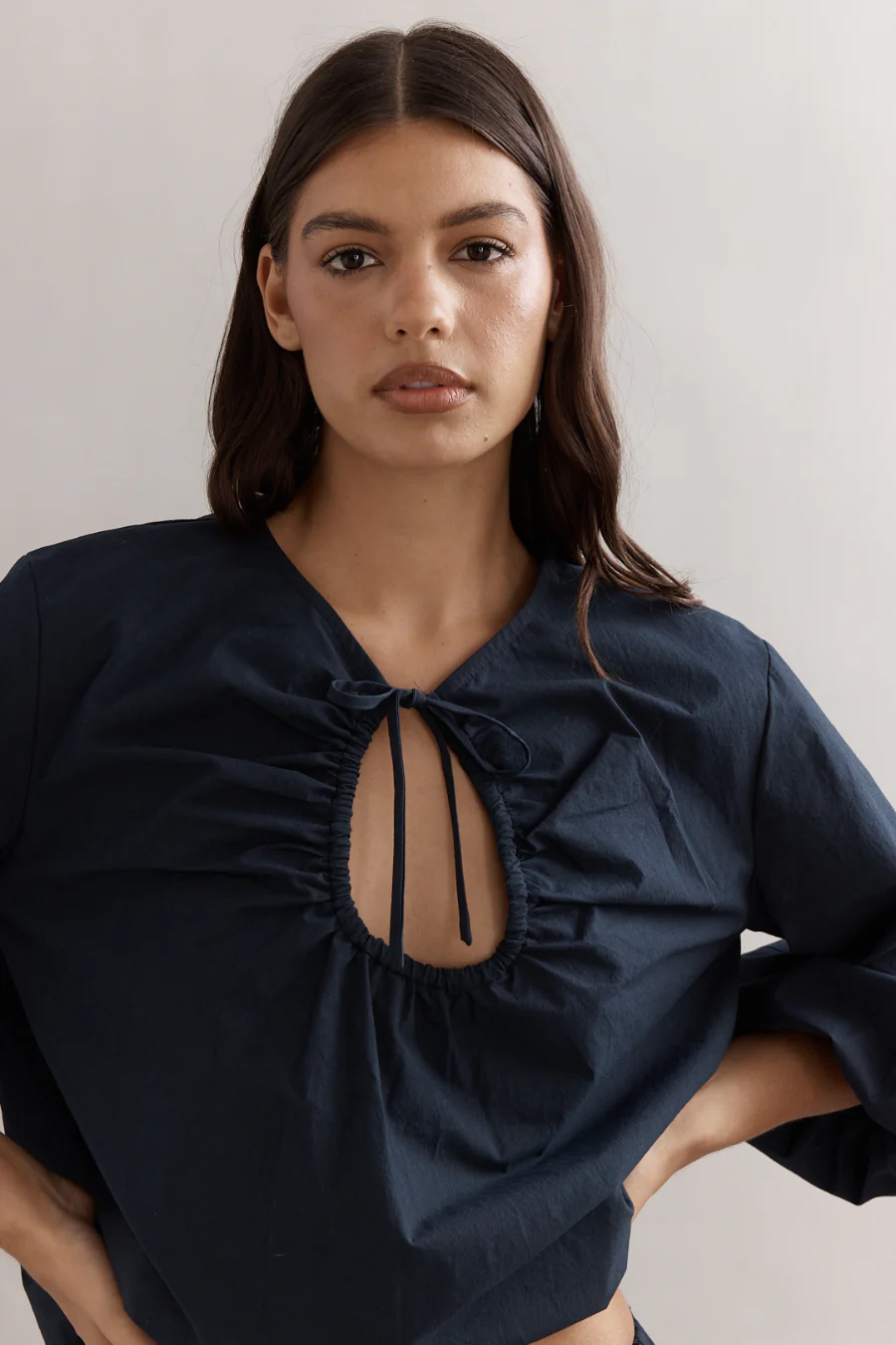 Drew Blouse Navy - Image 4