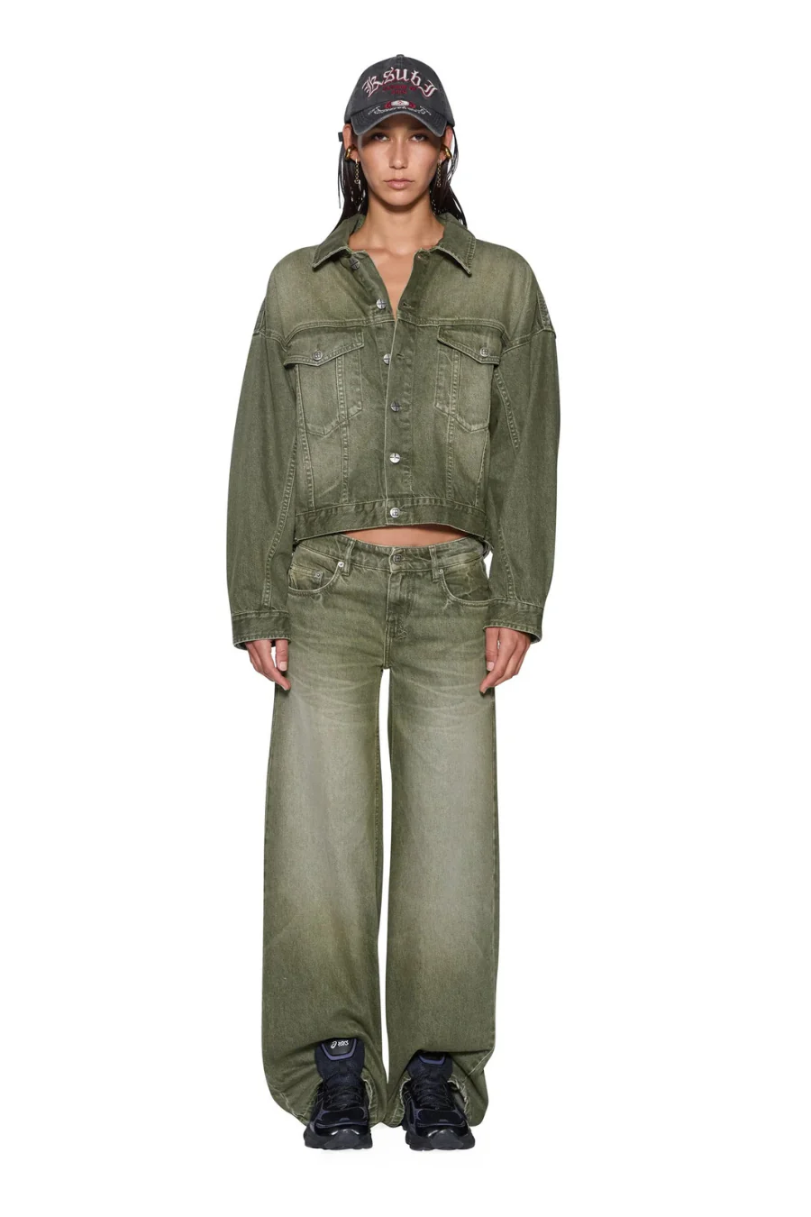 Dropout Low Rise Jean Militant Green - Image 4